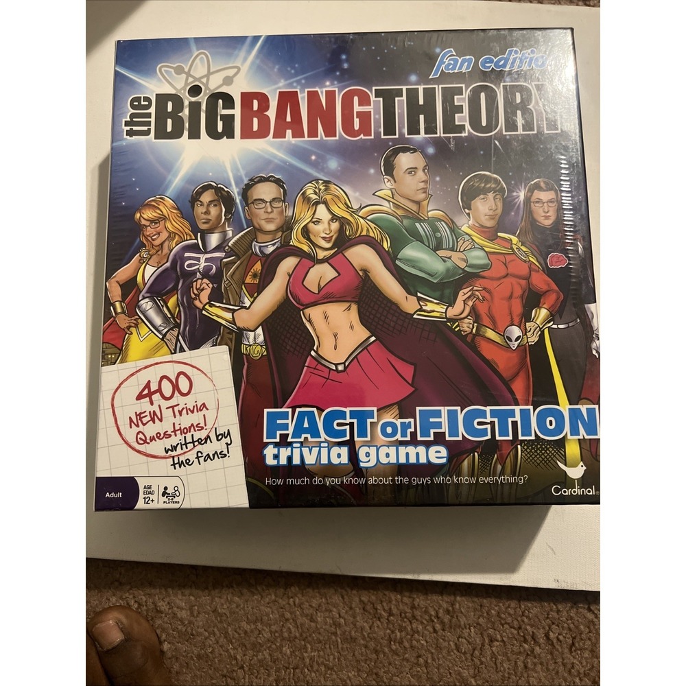 The BIG BANG THEORY Fact or Fiction TRIVIA Board GAME New in Box & Sealed